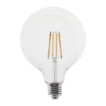 LED FILAMENT E27 G125 10W 2700K 230V AC 1220LM RA80 30000H 360°