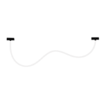 MATTE BLACK MAGNETIC NEON LUMINAIRE 48V DC 40W 3000K 3000LM 360° RA90 Φ22*2000ΜΜ