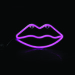 LIPS, 50 NEON LED BATERRY (3xΑΑ)/USB, PINK, IP20, 15*2.3*36