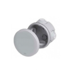 ^Φ80mmx40mm WATERPROOF JUNCTION BOX ROUND GREY 4 GLANDS IP55