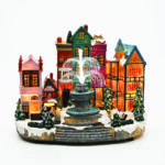 LED WW COLOR CHANGING VILLAGE FOUNTAIN MUSIC ADAPT:4.5V BATT:3XAA (NOT INCL) 33,5*22*26cm