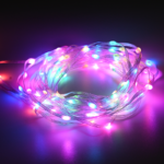100RGB LED SMART STRING CONNECTABLE, 10m, USB, REMOTE&APP, IP44, 3m LEAD CABLE