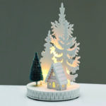 ^WOODEN HOUSE 5 LED STRING LIGHTS WW STEADY BATT (2ΧΑA) 14,8*14,8*25cm IP20^
