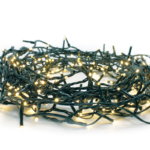 ^1000 LED STRING LIGHTS PER 5cm WARM WHITE, ADAPTOR 31VDC & CONNECTABLE MAX 2 SETS, IP44 50m GREEN CABLE