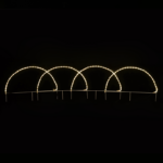 4 ARCH 124 LED MOTIF 5,2m 2-WIRE ROPE LIGHT WW FLASH IP4486*57cm1.3m LEAD CABLE