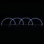 5 ARCH 124 LED MOTIF 5,2m 2-WIRE ROPE LIGHT CW FLASH IP44 86*57cm1.3m LEAD CABLE