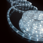 COOL WHITE 2-WIRE LED ROPE LIGHT, REEL 50m 36L/m CUT PER 1m IP65 + 3 SET ACCESSORIES