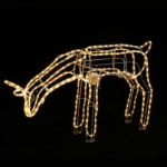 FEEDING REINDEER WITH MOTOR 240 LED 10m 2-WIRE ROPE LIGHT, WW STEADY  IP65 110*25*65cm 1,5m LEAD CABLE