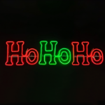 HOHOHO 750 DOUBLE NEON LED ROPE LIGHT 7,5m GREEN & RED FLASH IP65 133*30cm 1.5m LEAD CABLE