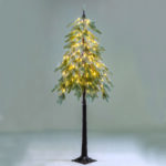 ^SNOWY GREEN PINE TREE 90 WW LED ADAPT:24V IP44 H:150cm BASE:21x21cm 5m LEAD CABLE^