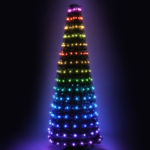 216 LED OCTOPUS 12 LINES*18 LEDS MULTICOLOR ADAPT 31VDC & REMOTE (BATT 1*CR2032 NOT INCL) IP44 H:180cm 5m LEAD CABLE