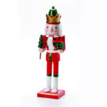 ^NUTCRACKER KING WITH GIFT & TREE H38cm^
