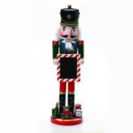 ^NUTCRACKER SOLDIER WITH SIGN H38cm^