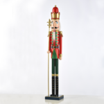 NUTCRACKER WITH SCEPTER RED+GOLD 106cm