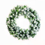 ΧΡΙΣΤΟΥΓΕΝΝΙΑΤΙΚΟ ΣΤΕΦΑΝΙ ΧΙΟΝΙΣΜΕΝΟ PVC 76ΕΚ ΔΙΑΜ.