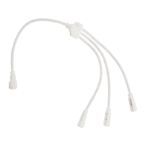 CABLE WHITE CONNECTOR FOR MOTIF 2-WIRE ROPE LIGHT (1 TO 3), IP44, 0.5m