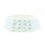 XMAS TREE HEXAGONAL COLLAR DECORATIVE WHITE SEQUINS SNOWFLAKES  76,2*61*24cm