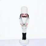 NUTCRACKER SOLDIER WITH DRUM WHITE 23cm