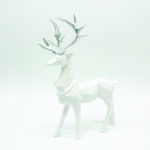 ΔΙΑΚΟΣΜΗΤΙΚΟ RESIN ΕΛΑΦΙ ΡΗΤΙΝΗΣ ΛΕΥΚΟ 17x8x30cm