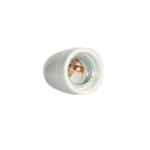 LAMPHOLDER WHITE E27 1/8 PORCELAIN HEAVY DUTY