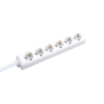 MULTISTRIP 6 SOCKETS WITH CHILD PROTECTION NO SWITCH 16A IP20 WITH CABLE H05VV-F 3x1.5mm2/ 1.5m