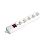 MULTISTRIP 5 SCHUKO SOCKETS WITH CHILD PROTECTION WITH SWITCH NO CABLE 16A IP20