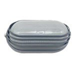 BULKHEAD OVAL 21cm WITH GRAY COVER RAL7016M