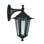 WALL LATERN LAMP BLACK IR44 E27 E27 60W BOTTOM RAL C0026