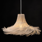 PENDANT LIGHTING 1ΧΕ27 RATTAN D65xΗ19CM SYMI
