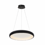 PENDANT LIGHT LED 73W DIMMER CCT 5250LM BLACK METAL D81XH8,5CM DIANA