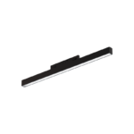 MINI BLACK MAGNETIC LUMINAIRE 24V DC 10W 3000K 450LM 100° RA90 5 YRS L300MM