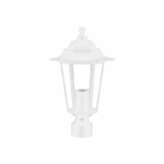 LANTERN HEAD FOR SMALL COLUMN IP45 WHITE