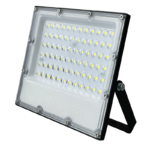 LED SMD BLACK FLOOD LUMINAIRE IP65 50W 4000K 6000Lm 100-277V AC RA80 IK08 5YRS BREATHING VALVE