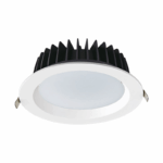 LED WHITE RECESSED DOWNLIGHT 40W 4000K 4700Lm 90° 230V AC Ra80 Φ230*77MM 5YRS