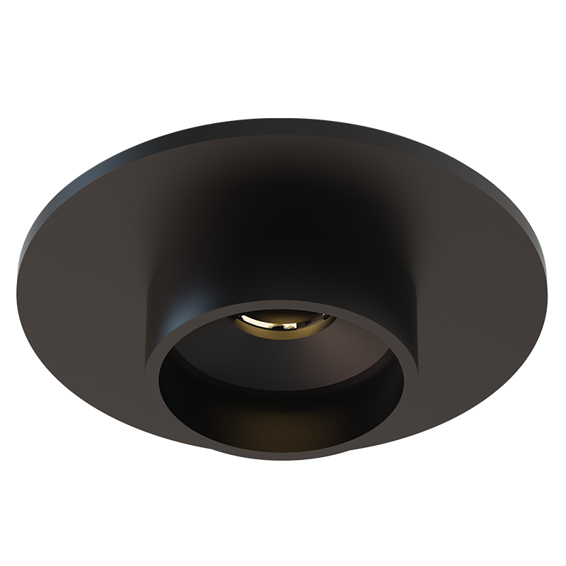 CAPIREC4422F CAPI-FRONT PART 3 FOR SPOT RECESSED BLACK ALUMINUM CABINET (Φ44-Φ22.4MM)X9.6MM - Image 1