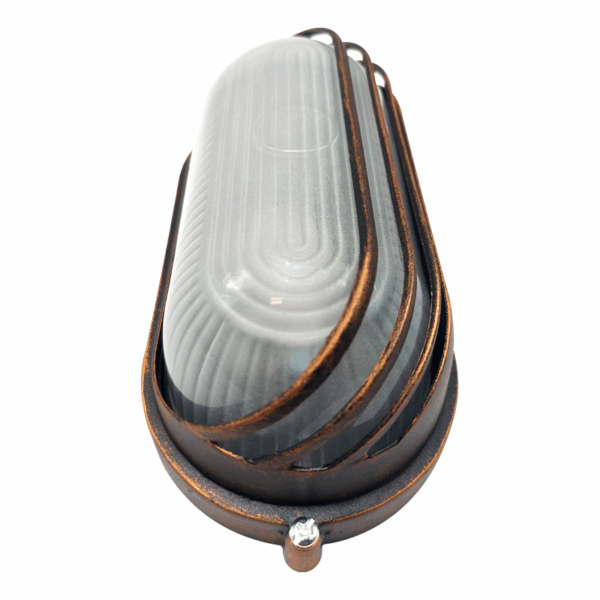 WALL LAMP 21cm WITH COVER RUST COLOR RAL C3619M