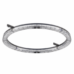 TKOR-MINI TRACK ROUND LINEAR LIGHT BLACK / WHITE 45° BEAM ANGEL 30W 3000K 24V DC 5 YEARS WARRANTY