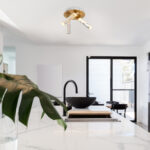 OASIS-CEILING LAMP*3 SAND WHITE ALUMINIUM LED COB 22W CCT 1100LM IP20 396X396X225MM - Image 2