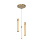 CANDELERA-PENDANT LAMP*3 GOLD ALUMINIUM LED SMD 21W CCT 1470LM IP20 265X1500MM
