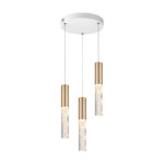 OASIS-PENDANT LAMP*3 SAND WHITE ALUMINIUM LED COB 22W CCT 1100Lm IP20 268X268X1500MM