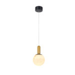 MARBELLA-PENDANT LAMP SAND BLACK ALUMINIUM LED SMD 11W CCT 715LM IP20 140X140X1500MM