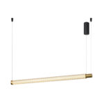 MYSTIQUE-PENDANT LAMP GOLD SAND BLACK ALUMINIUM LED SMD 42W CCT 2520LM IP20 1175X45X2000MM