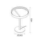 ROLLIE-TABLE LAMP GOLD ALUMINIUM LED SMD 29W DIMMABLE 2700K 1450LM IP20 385X485MM - Image 2