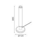 MYSTIQUE-TABLE LAMP GOLD ALUMINIUM LED SMD 7W DIMMABLE 2700K 420Lm IP20 120X120X385MM - Image 2
