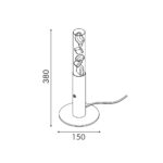 OASIS-TABLE LAMP BRONZE ALUMINIUM LED COB 7W DIMMABLE 2700K 350LM IP20 150X150X380MM - Image 3