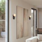 MARBELLA-WALL LAMP SAND BLACK ALUMINIUM LED SMD 11W DIMMABLE 2700K 715LM IP20 140X182X300MM - Image 2