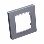 PRIME 1 GANG FRAME CLASSIC IP20 MAT ALUMINIUM - Image 2