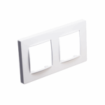 PRIME 2 GANG FRAME CLASSIC IP20 WHITE - Image 2