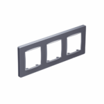 PRIME 3 GANG FRAME CLASSIC IP20 MAT ALUMINIUM - Image 2