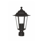 LANTERN HEAD Φ60 FOR SMALL COLUMN BLACK RAL C0026